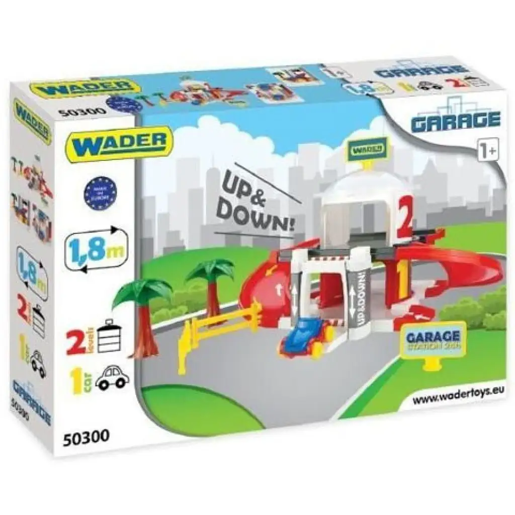 Zweistöckiges Garagenset mit Aufzug - Wader