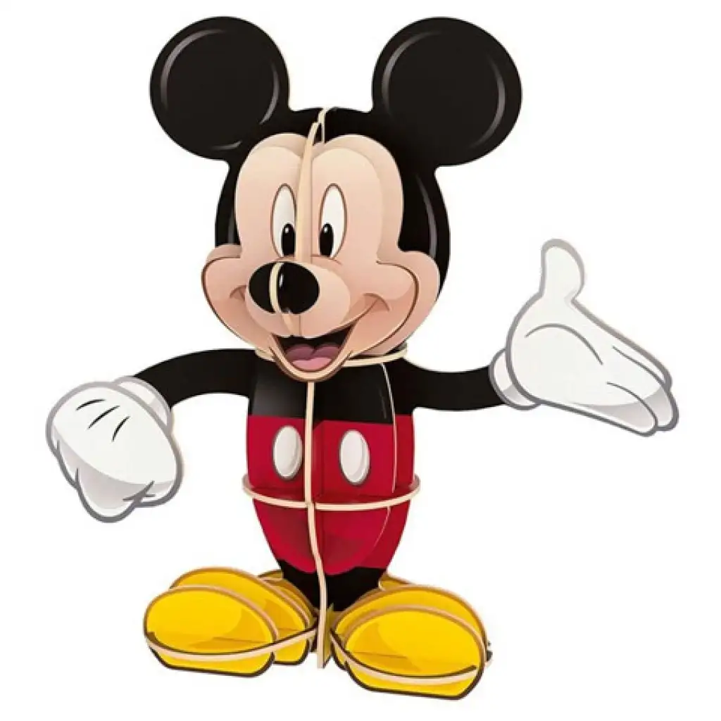 Disney: 104-teiliges Mickey-Maus-Puzzle + 3D-Mickey-Modell - Clementoni kép 2