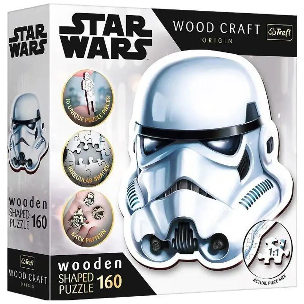 Wood Craft: Star Wars - Rohamosztagos katona sisak 160 db-os prémium fa puzzle - Trefl kép 1