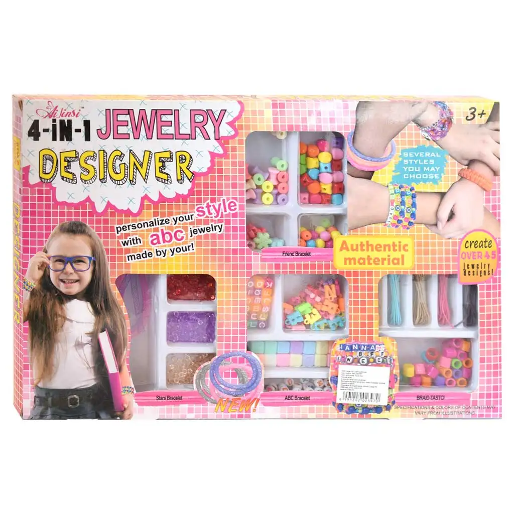 Style Me Up! Kreatives Freundschaftsarmband- und Halskettenset mit bunten Perlen und Zubehör.