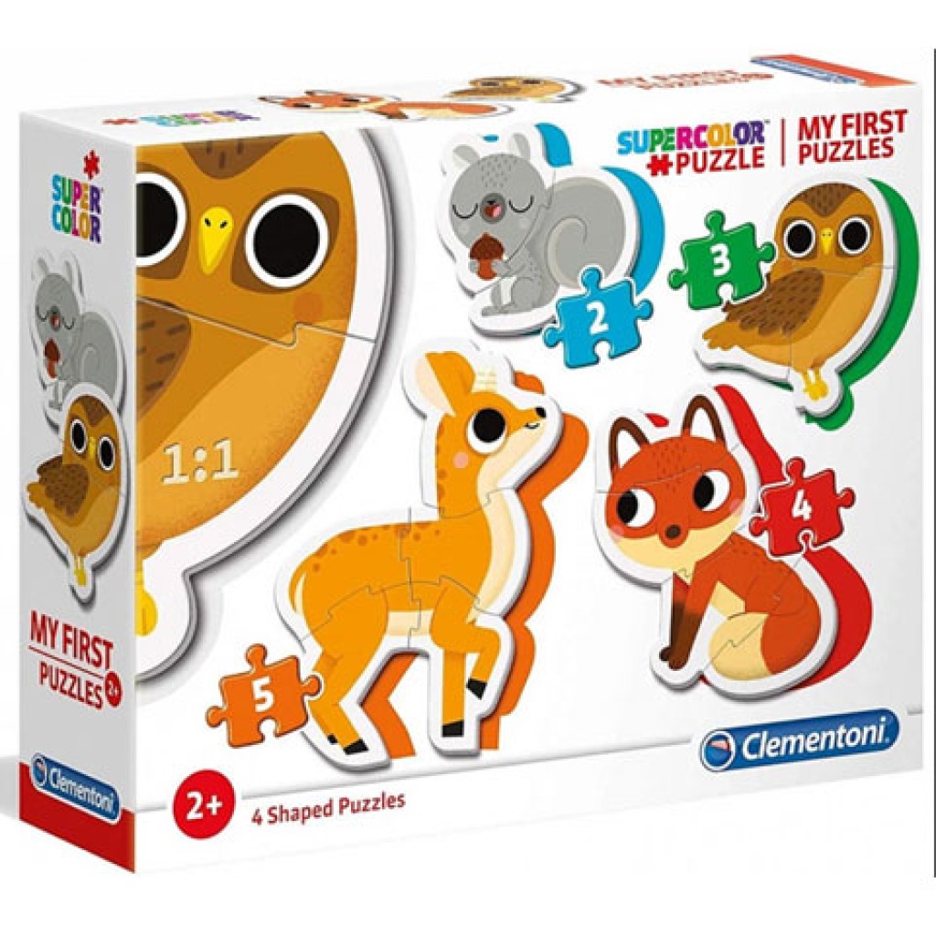 Waldtiere 4-in-1 Form-Puzzle-Set - Clementoni