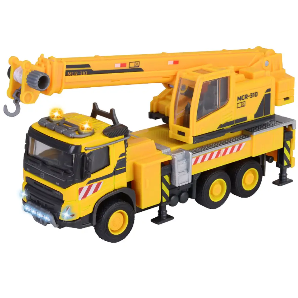 Majorette: Volvo Kranwagen mit Licht und Sound 22 cm - Simba Toys kép 4