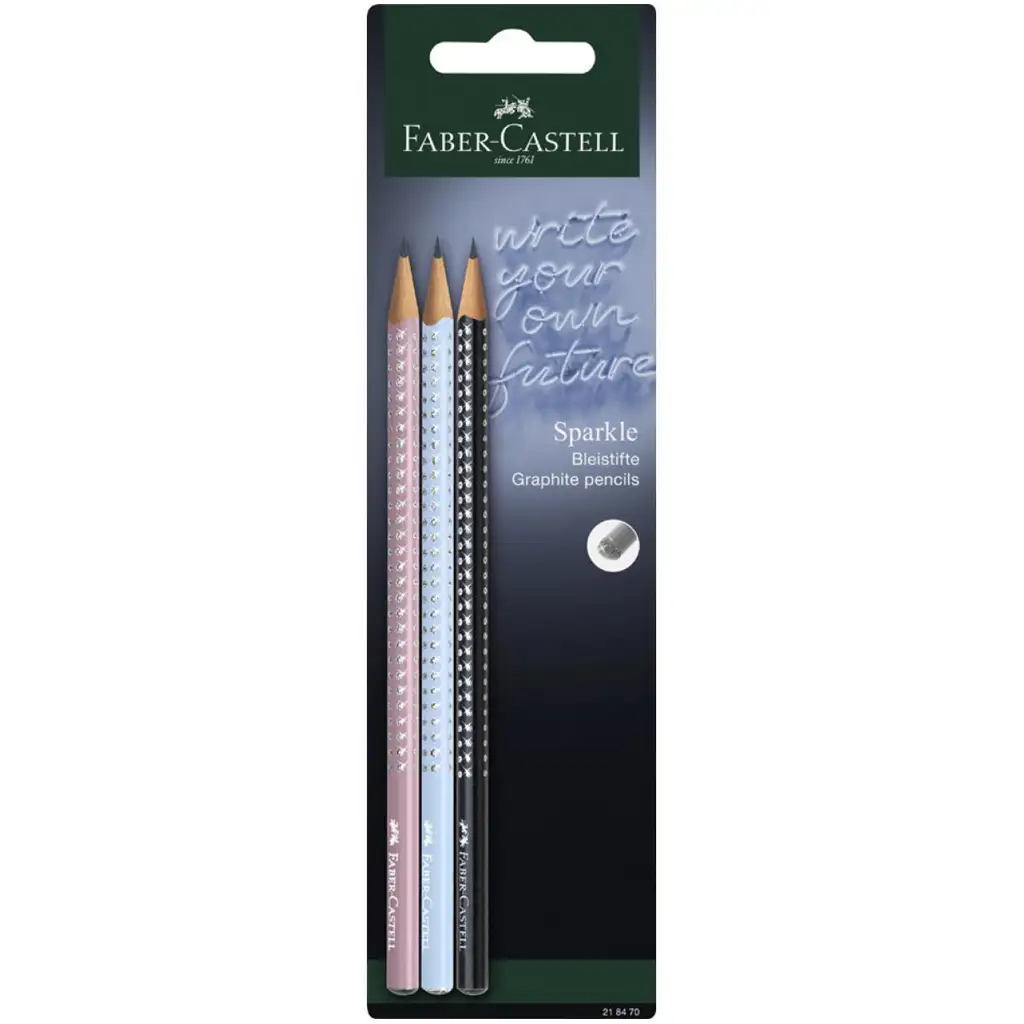 Faber-Castell: GRIP Sparkle Harmony 3 db-os grafitceruza szett "B" kép 1