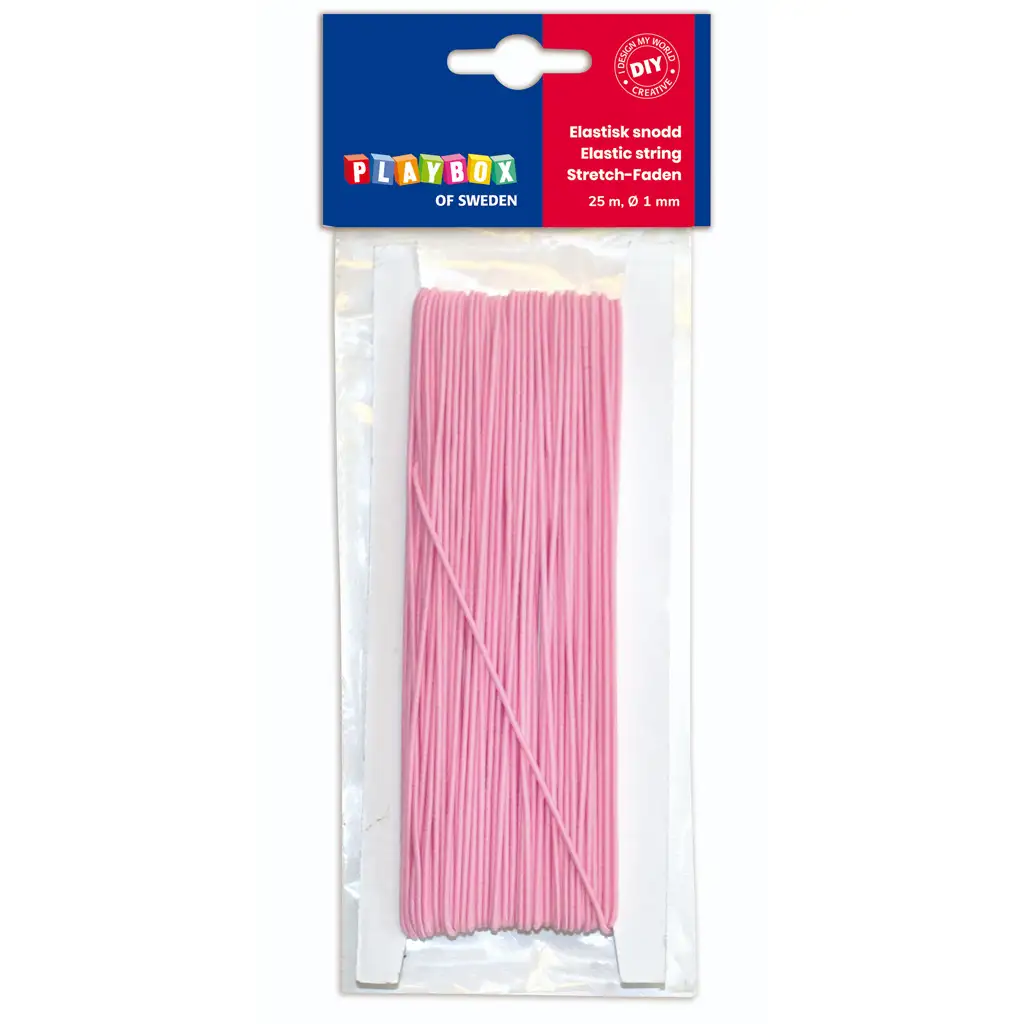 PlayBox: Rugalmas rózsaszín zsinór 25mx1mm kép 1