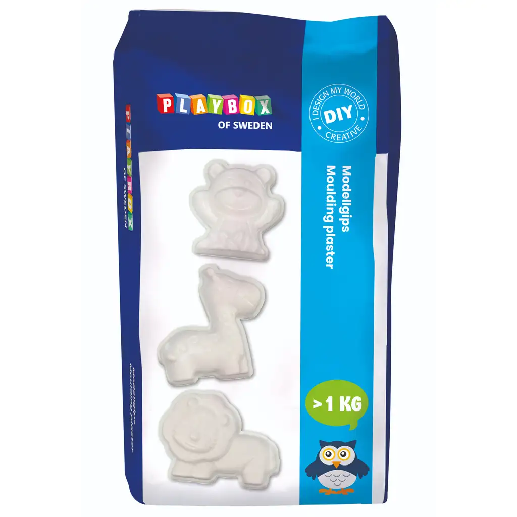 PlayBox: Weißes Gips Pulver 1kg