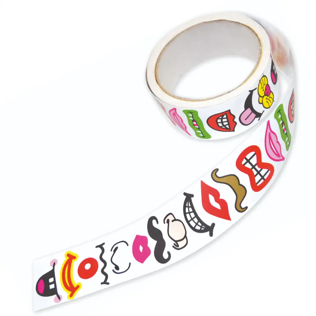 BlayBox: Lustige Nasen und Münder Aufkleber-Set auf Rolle