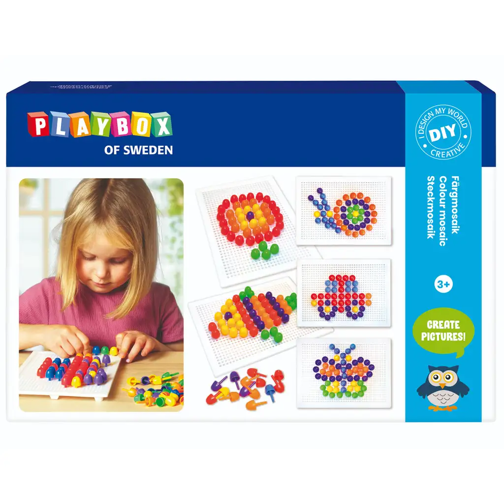 PlayBox: Set zum Erstellen eines bunten Mosaikbildes, 120 Stück