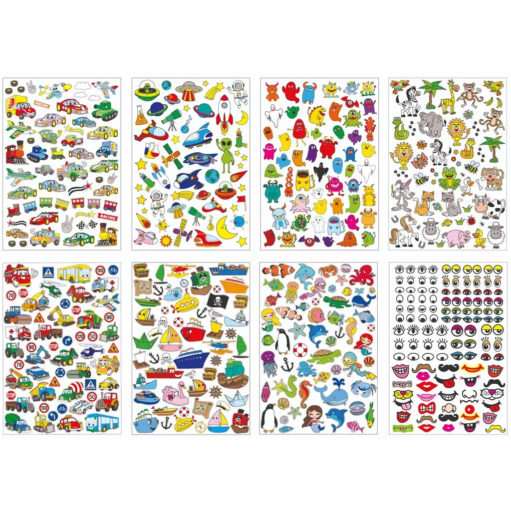 PlayBox: Fahrzeuge 500 Stück Mega-Aufkleberset kép 2