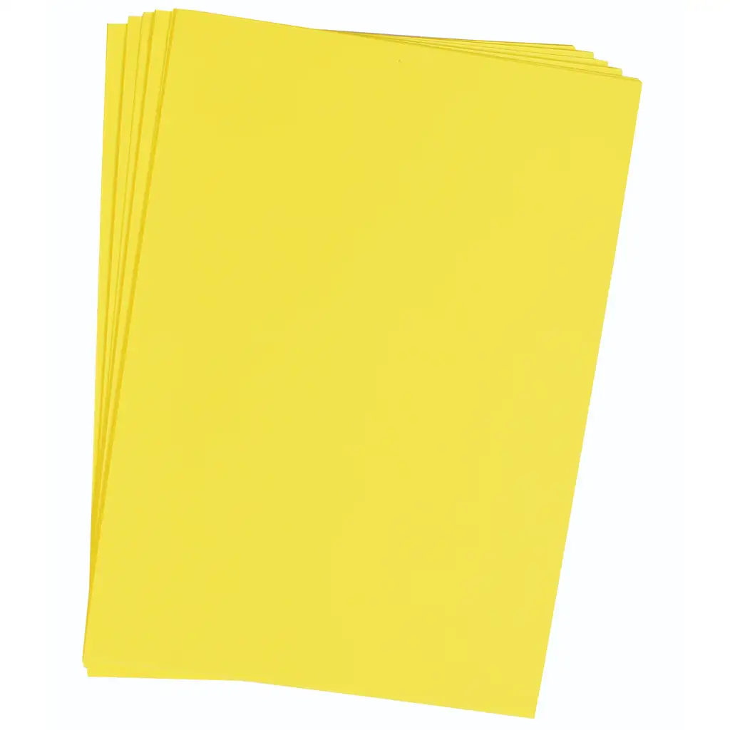 PlayBox: Gelbes Kartonpapier-Set A4, 25 Stück, 180g