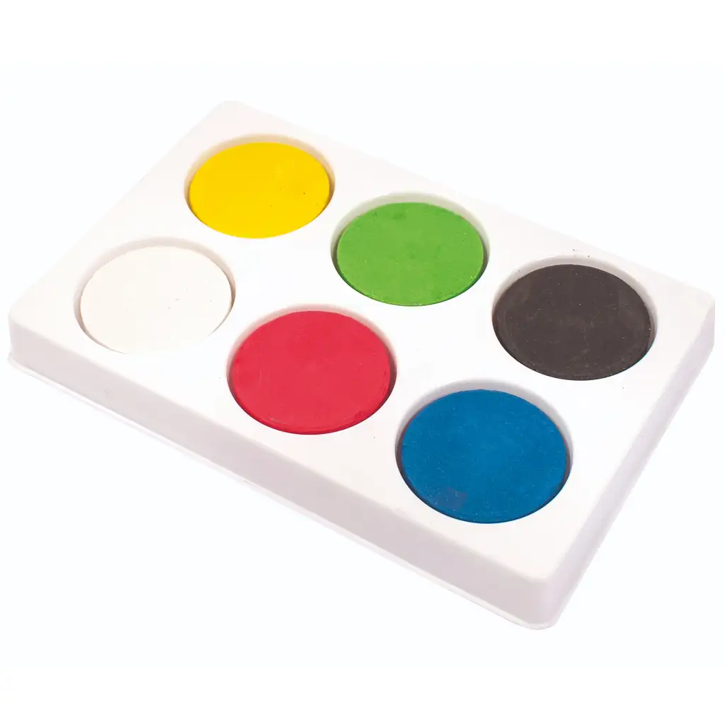 PlayBox: Bunte 6-teilige Malpalette mit 44mm Farbscheiben kép 1