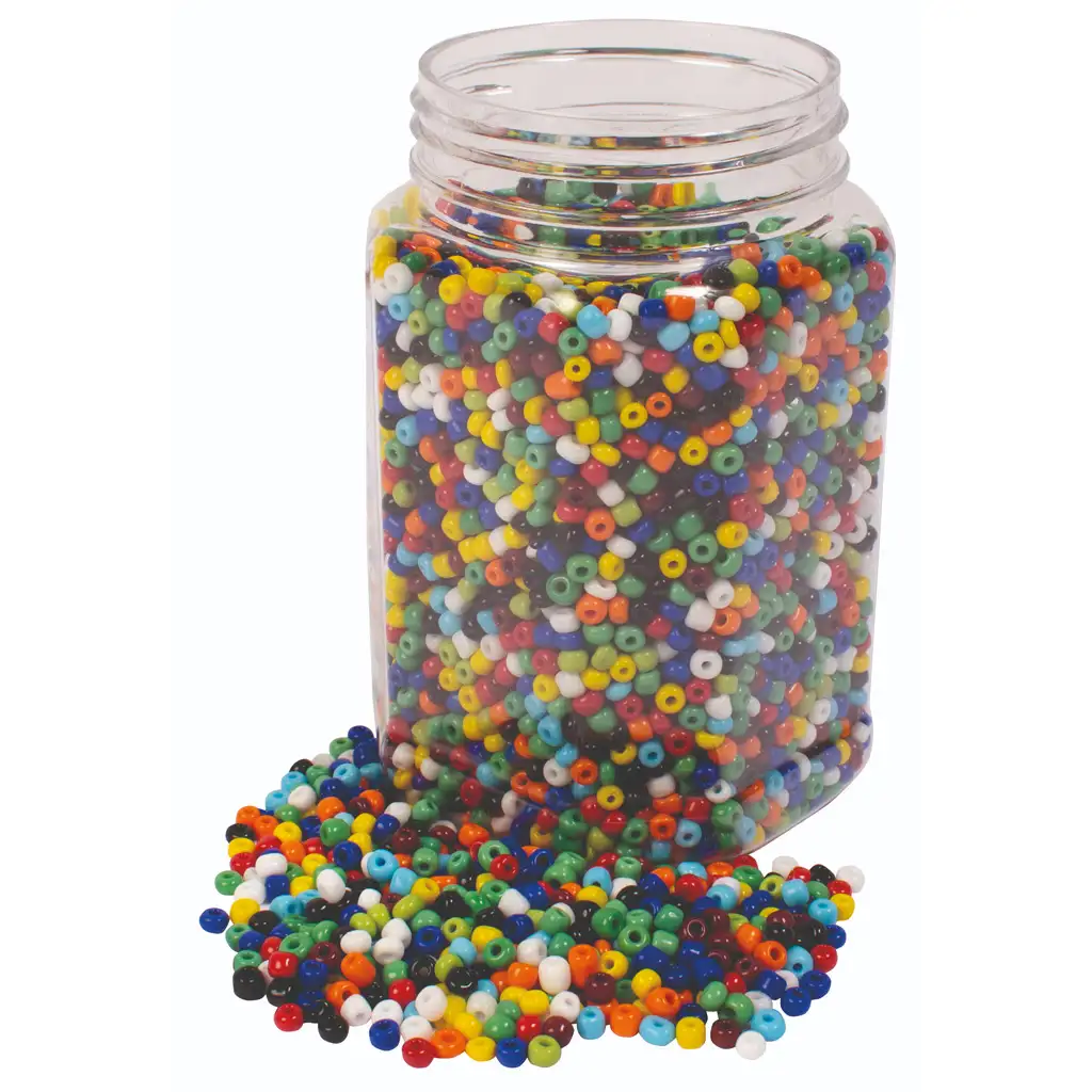 PlayBox: Buntes Perlen-Set 4mm 500g kép 1