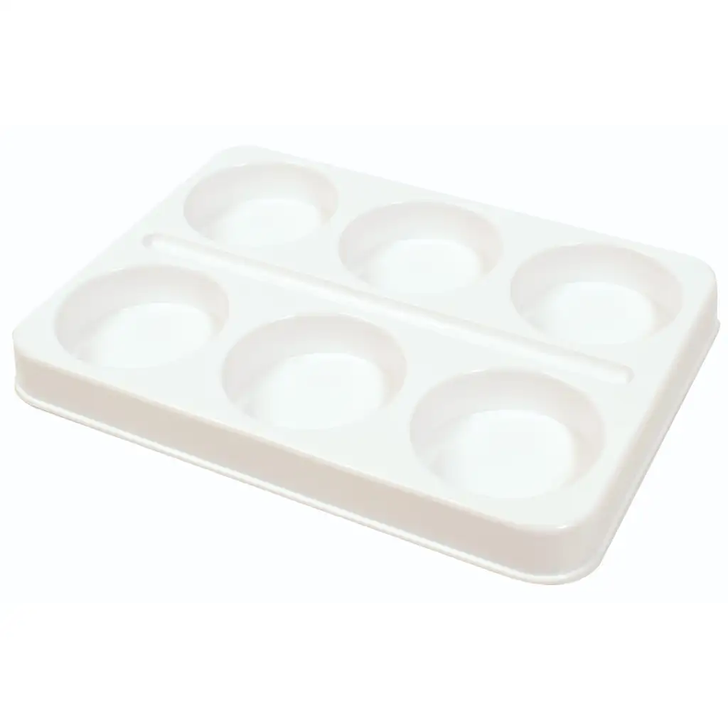 PlayBox: Leere 6-Slot-Malpalette für 57mm Scheiben 1 Stück