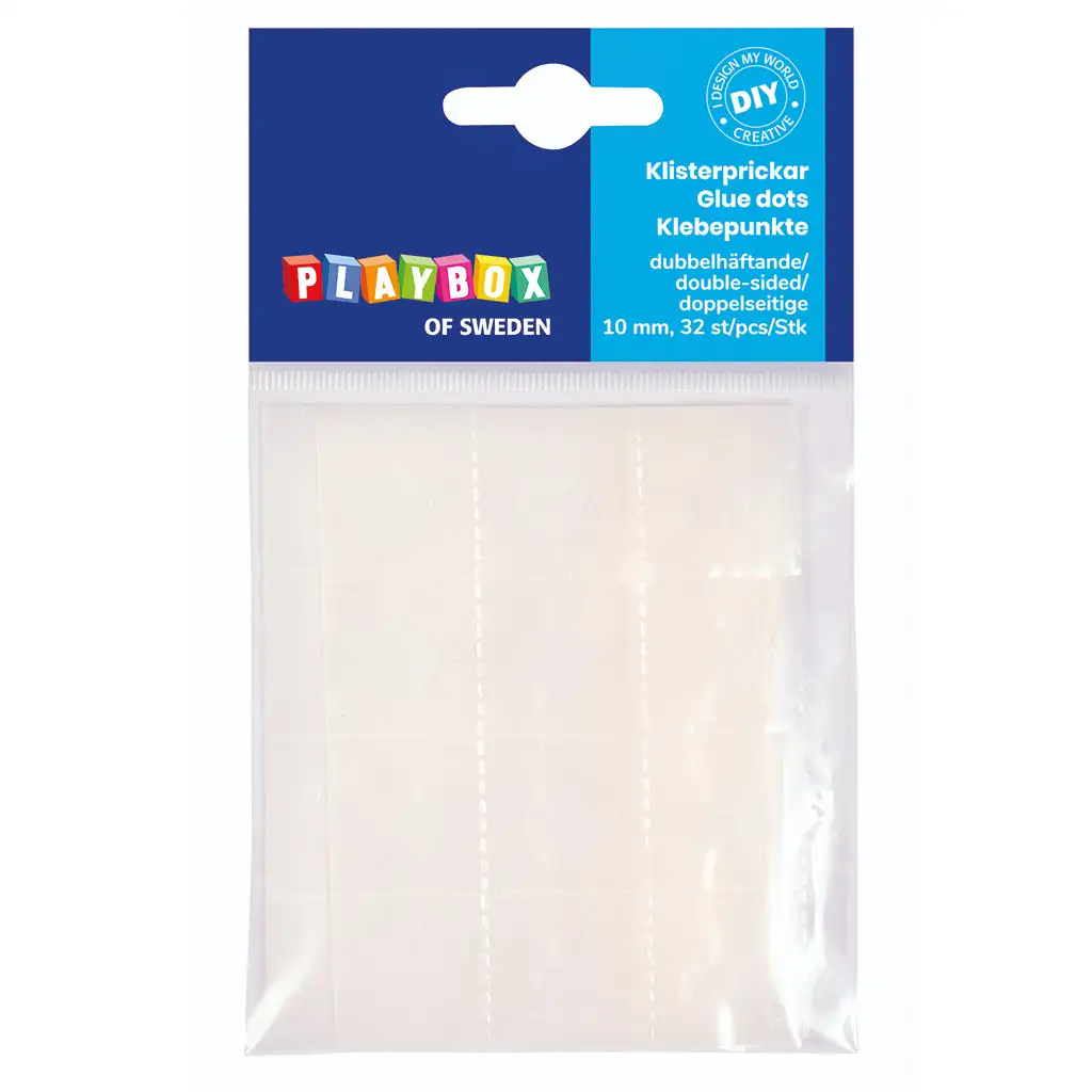 PlayBox: Doppelseitiges Klebeband-Set, 32 Stück