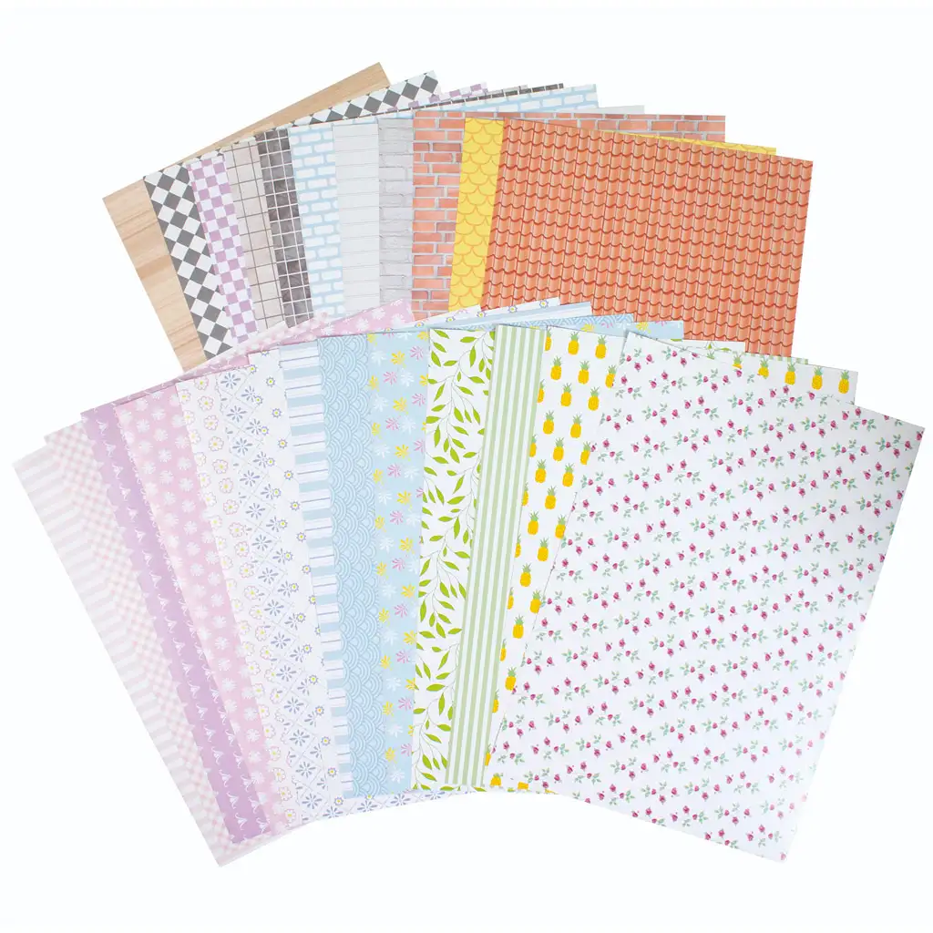 PlayBox: Gemustertes Dekorpapier 25 Blätter kép 2
