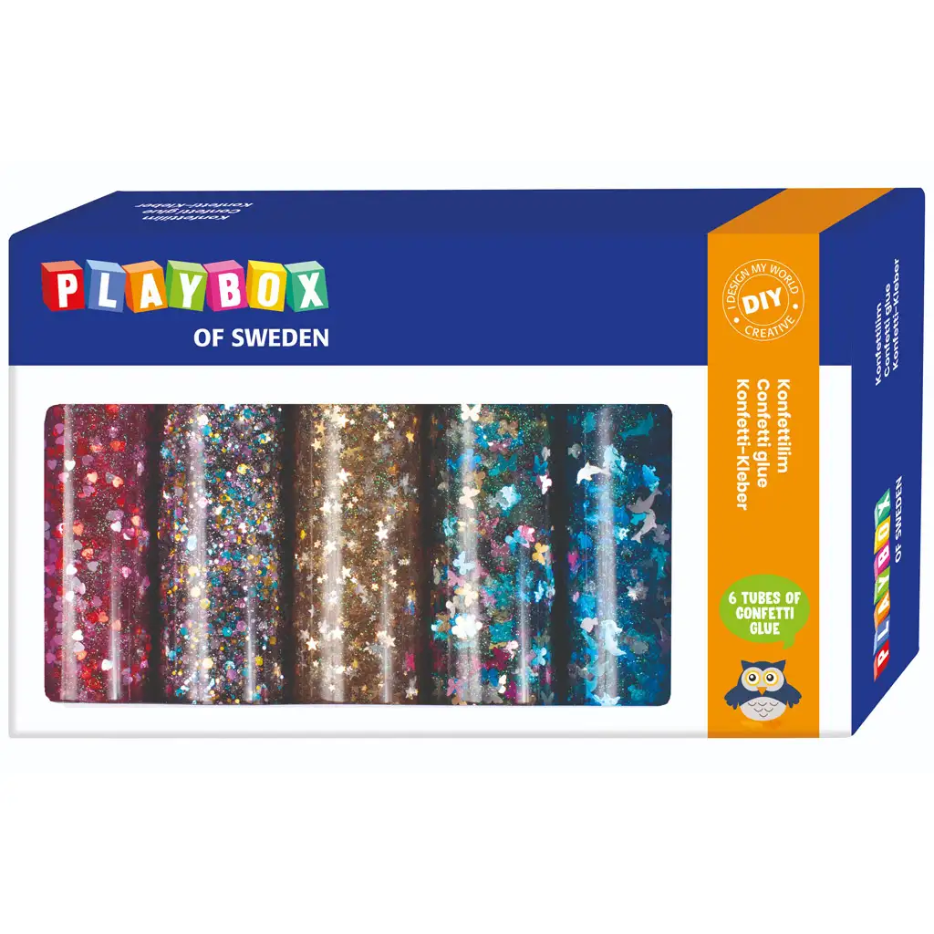 PlayBox: Glitteres ragasztó szett 6db-os kép 1