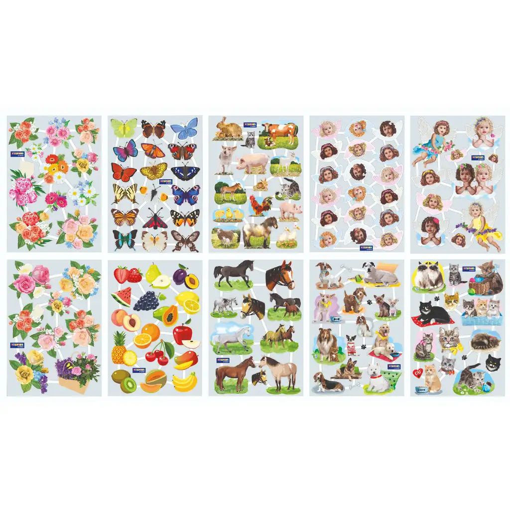 PlayBox: Gemischtes kreatives Aufkleberset mit 130 Aufklebern kép 2