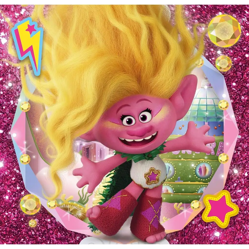 Trolls 3: 3-in-1 48-teiliges Puzzleset - Clementoni kép 3