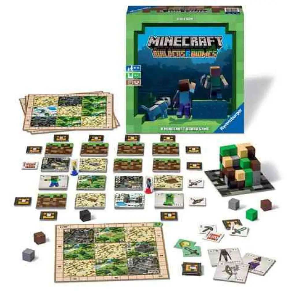 Minecraft: Builders & Biomes Brettspiel - Ravensburger kép 2