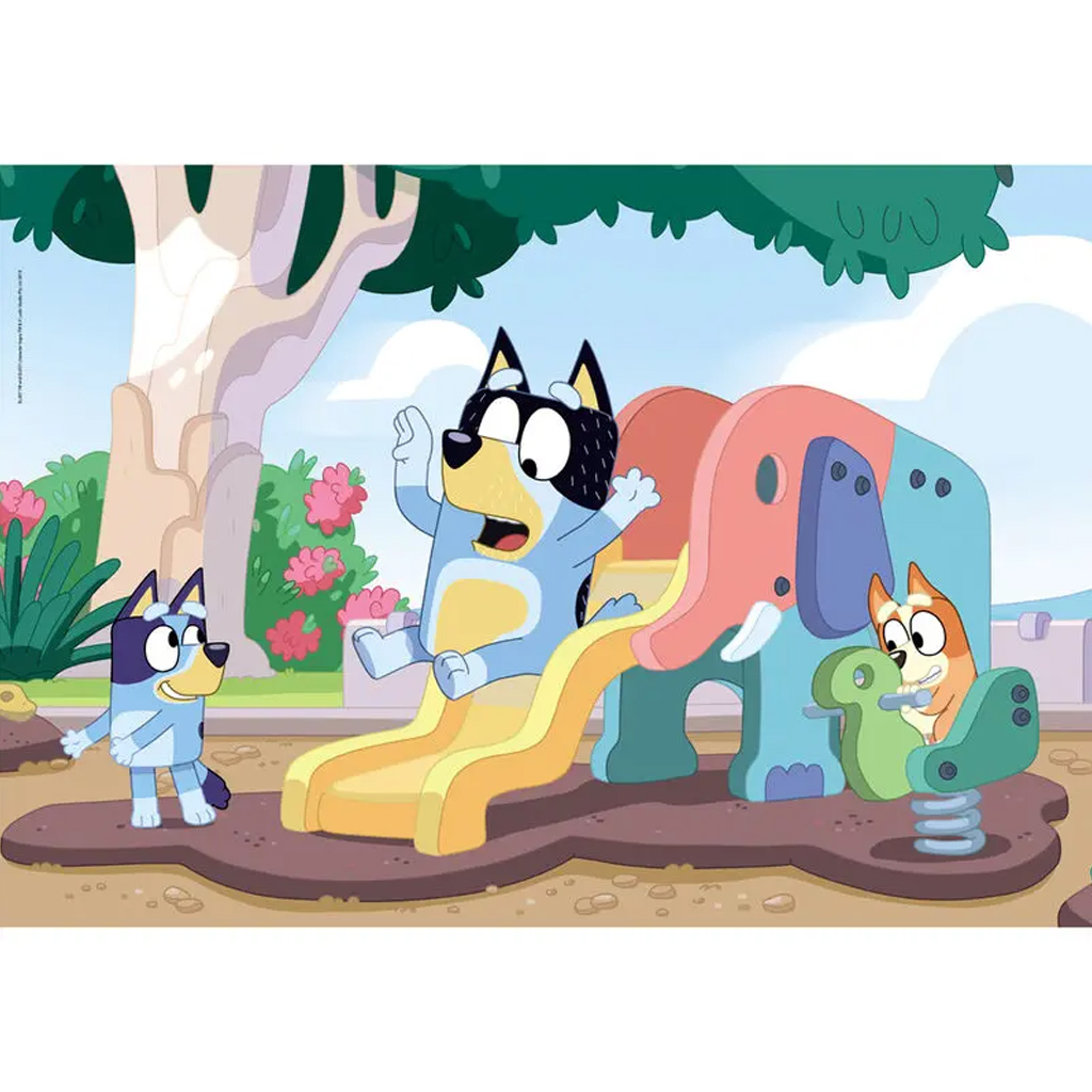 Bluey Hund rutscht 104-teiliges Supercolor Puzzle - Clementoni kép 2