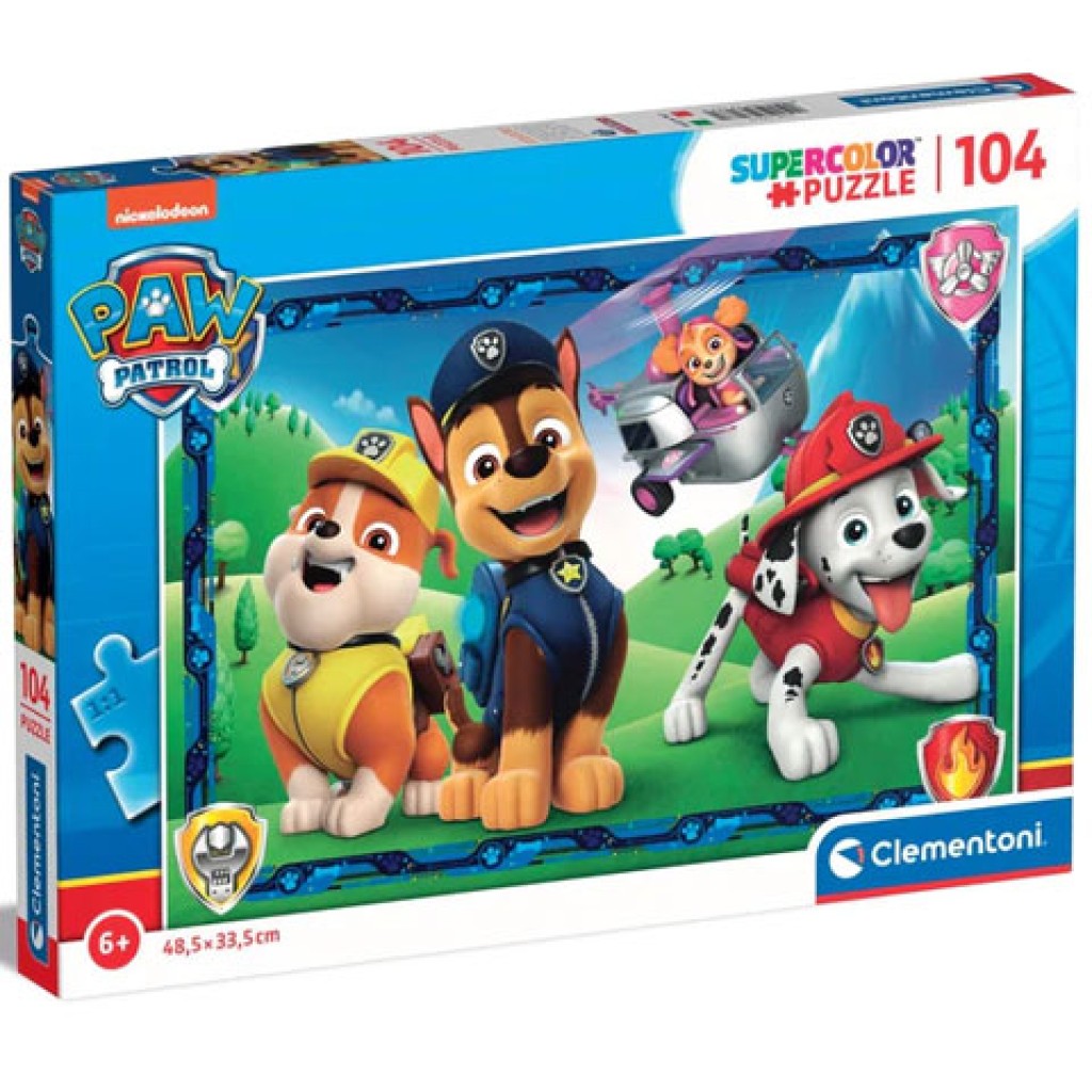 Mancs őrjárat Supercolor puzzle 104db-os - Clementoni kép 1