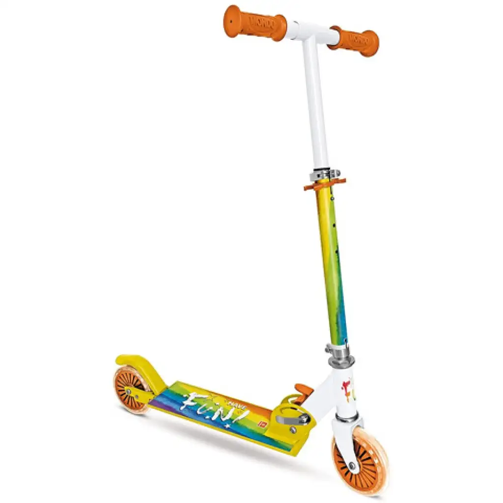 Zweirädriger Roller mit Regenbogenmuster - Mondo Toys