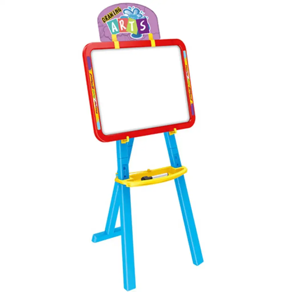 3-in-1 doppelseitige Zeichentafel in Blau 40x6x59cm kép 4