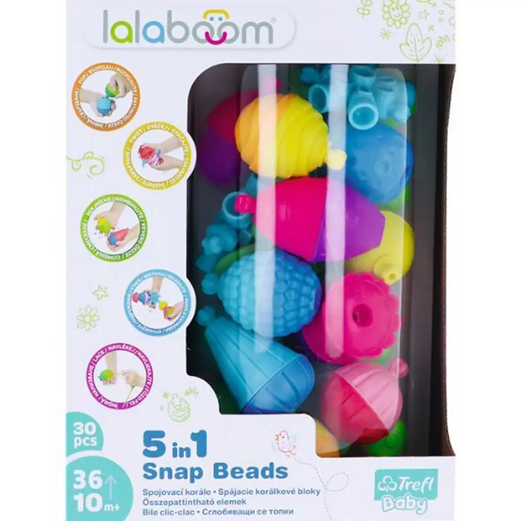 LALABOOM: 30db-os bébi Montessori fejlesztőjáték - Trefl kép 1