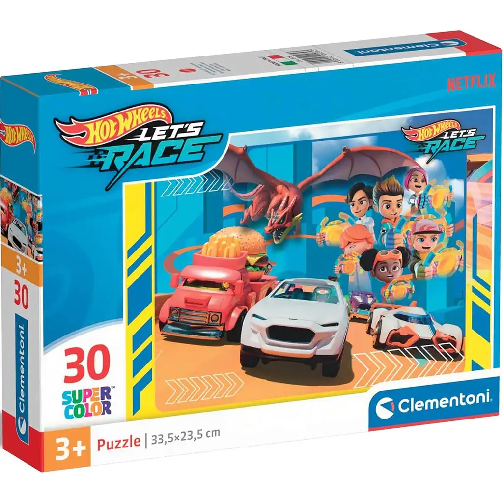 Hotwheels 30 db-os Supercolor puzzle - Clementoni kép 1