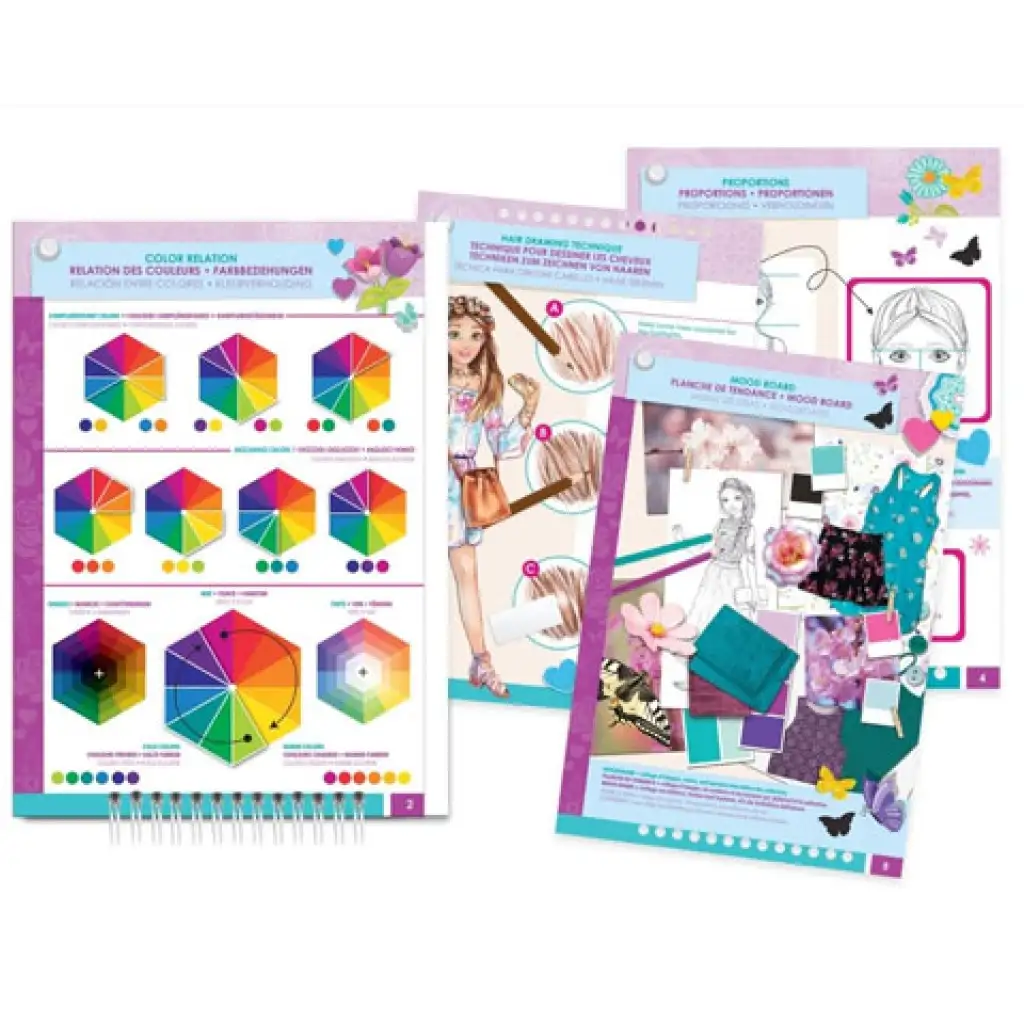 Make it Real: Mode-Design-Skizzenbuch mit Zubehör - Romantische Kleider kép 3