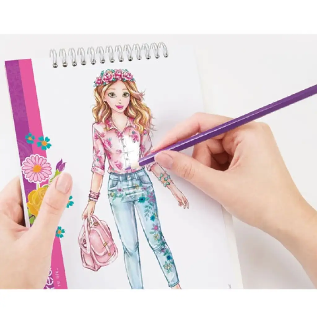 Make it Real: Mode-Design-Skizzenbuch mit Zubehör - Romantische Kleider kép 4