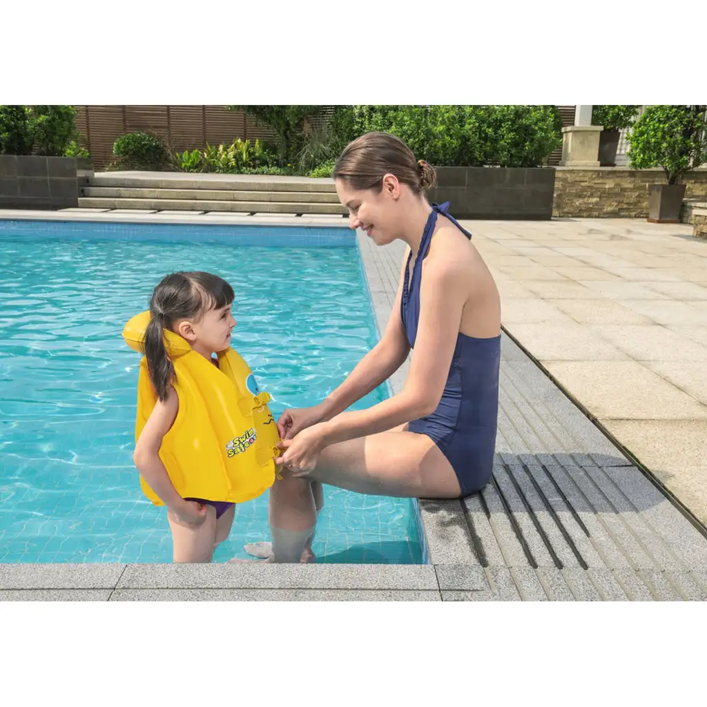 Bestway: Swim Safe - Aufblasbare Kinder-Schwimmweste 51x46cm kép 2
