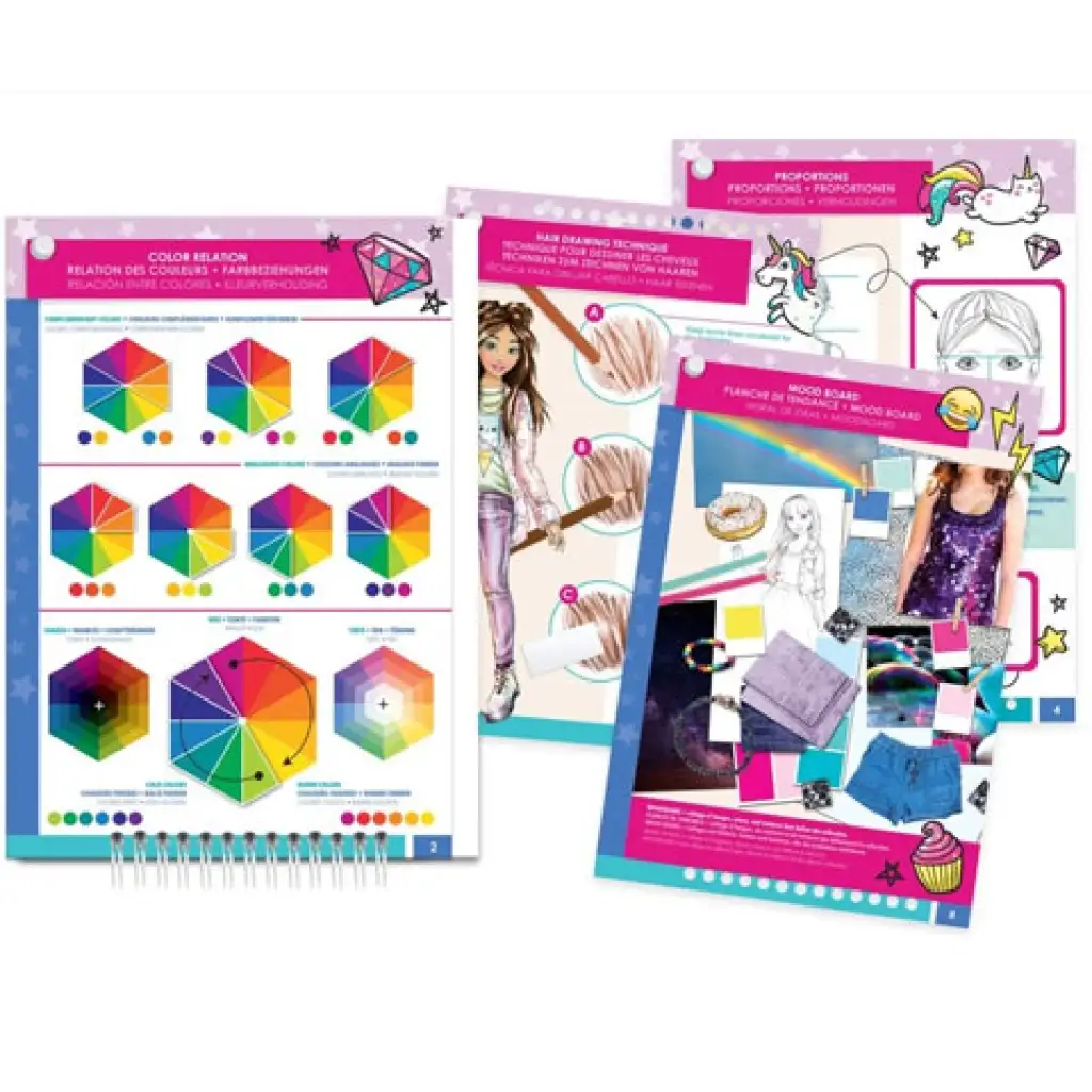 Make it Real: Mode-Design-Skizzenbuch mit Zubehör - Moderne Kleidung kép 3