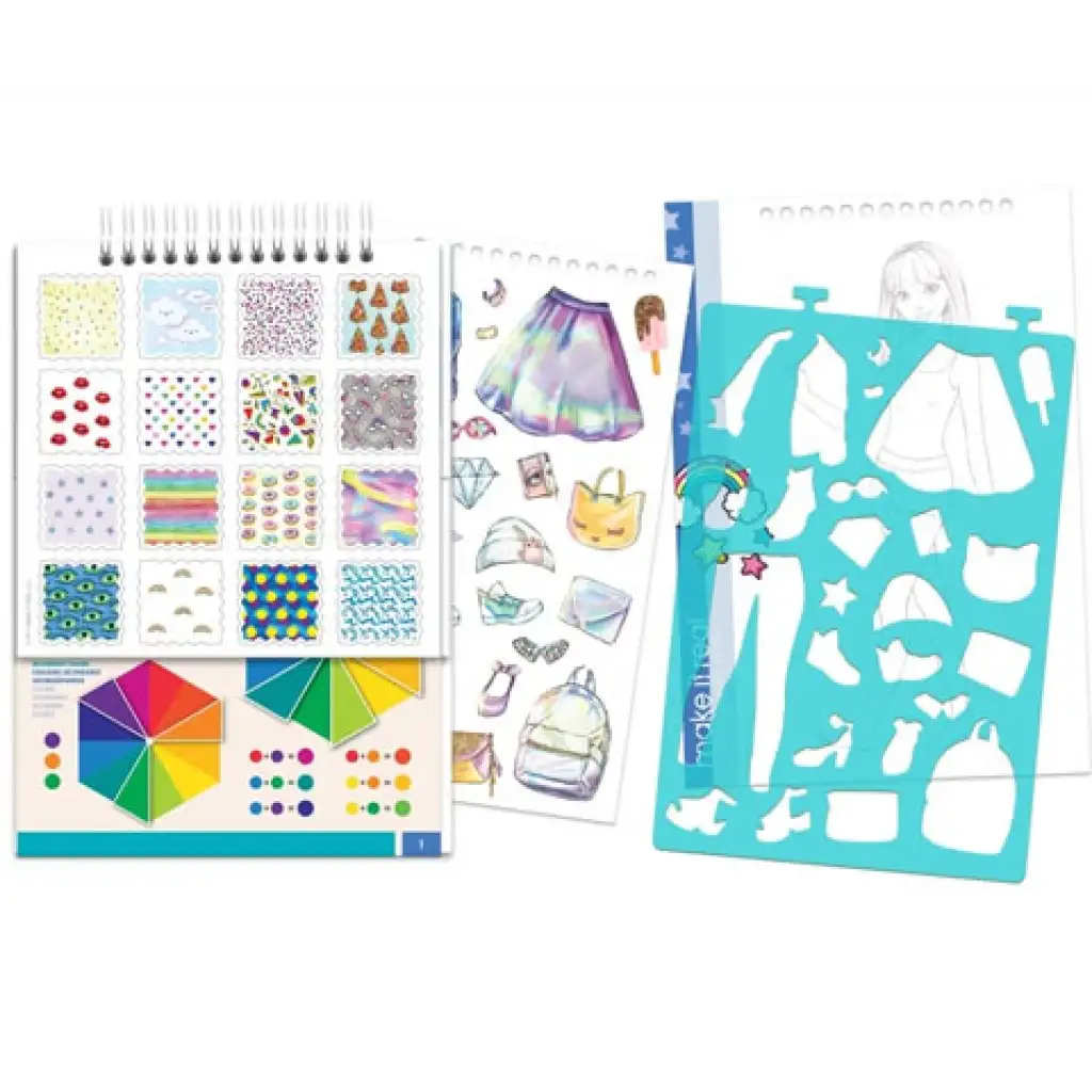 Make it Real: Mode-Design-Skizzenbuch mit Zubehör - Moderne Kleidung kép 4