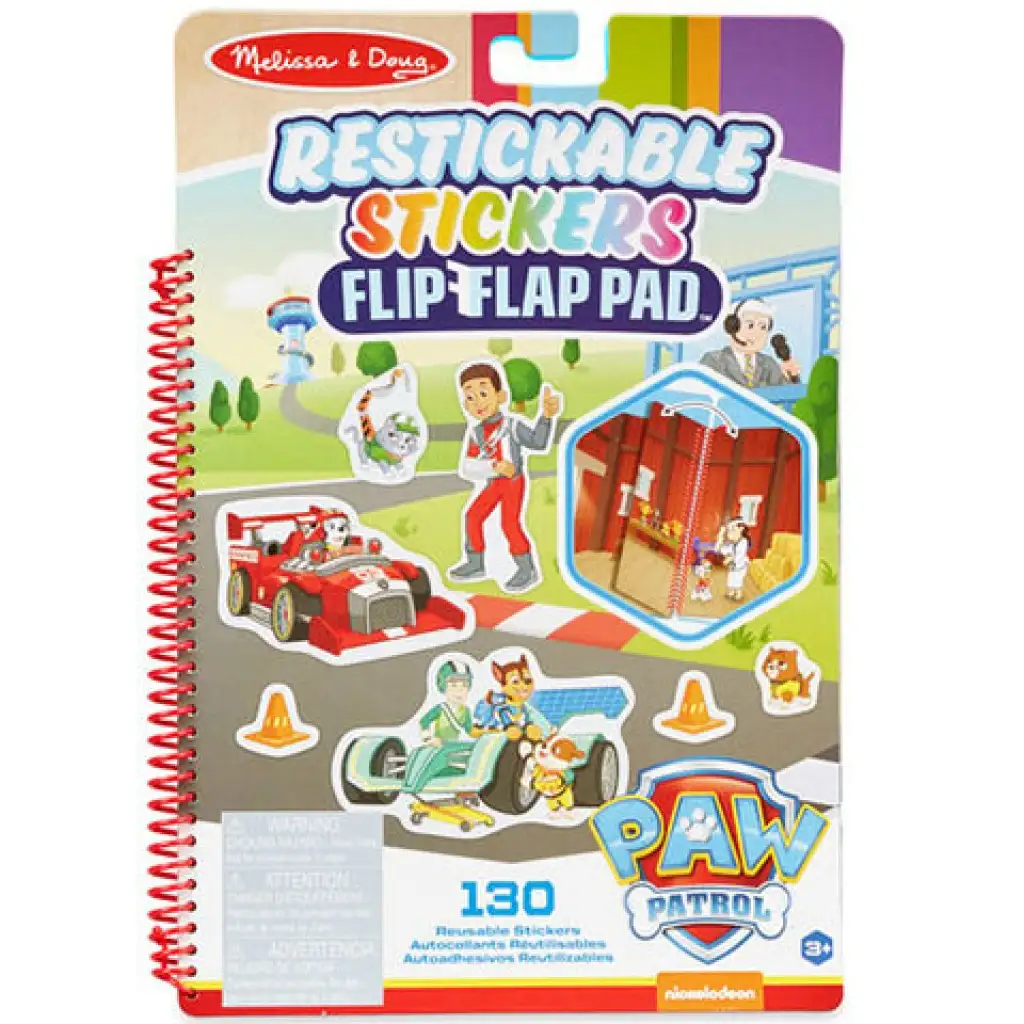 Melissa & Doug: Mancs őrjárat Klasszikus küldetés újrahasználható matricás füzet kép 1