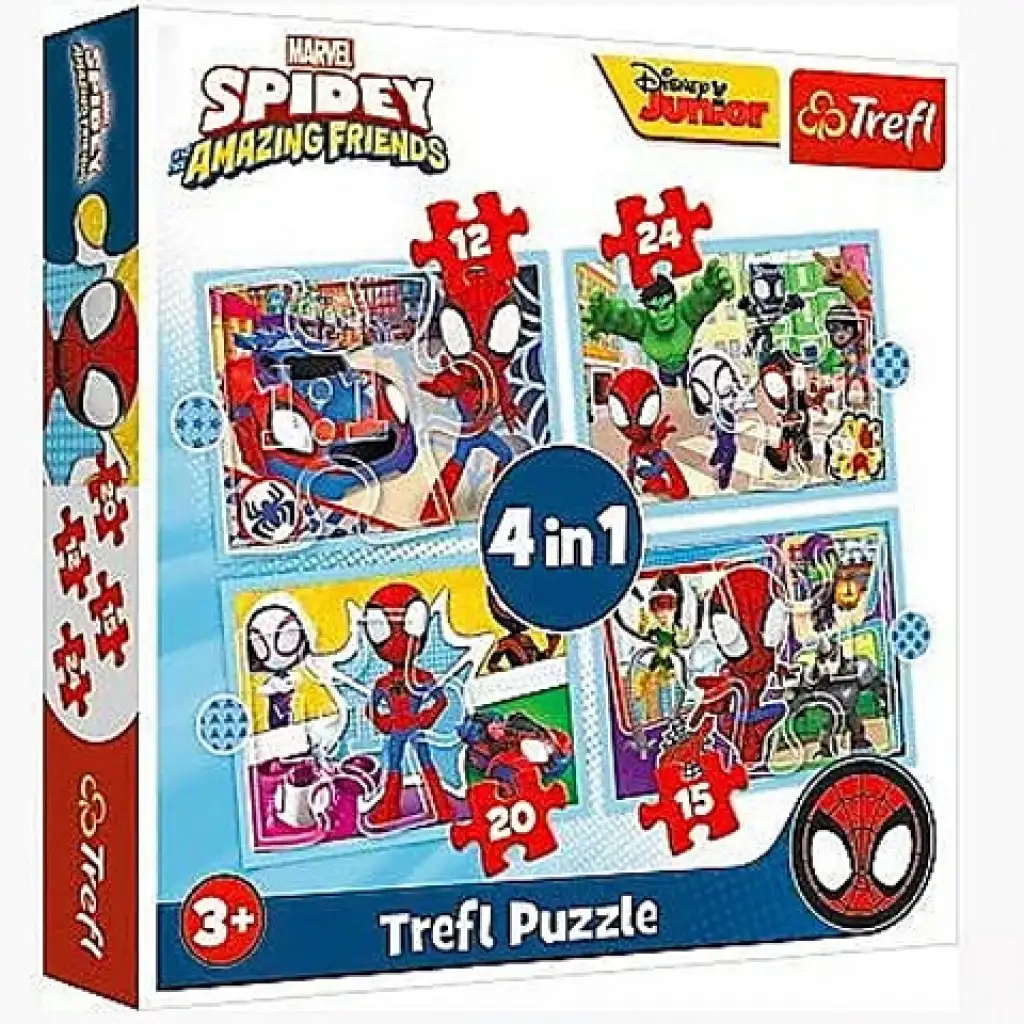 Póki und seine wunderbaren Freunde 4-in-1 Puzzle-Set - Trefl