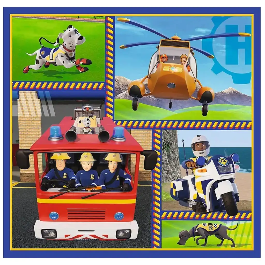 Sam der Feuerwehrmann 3-in-1 50, 36 und 20 Teile Puzzle - Trefl kép 2