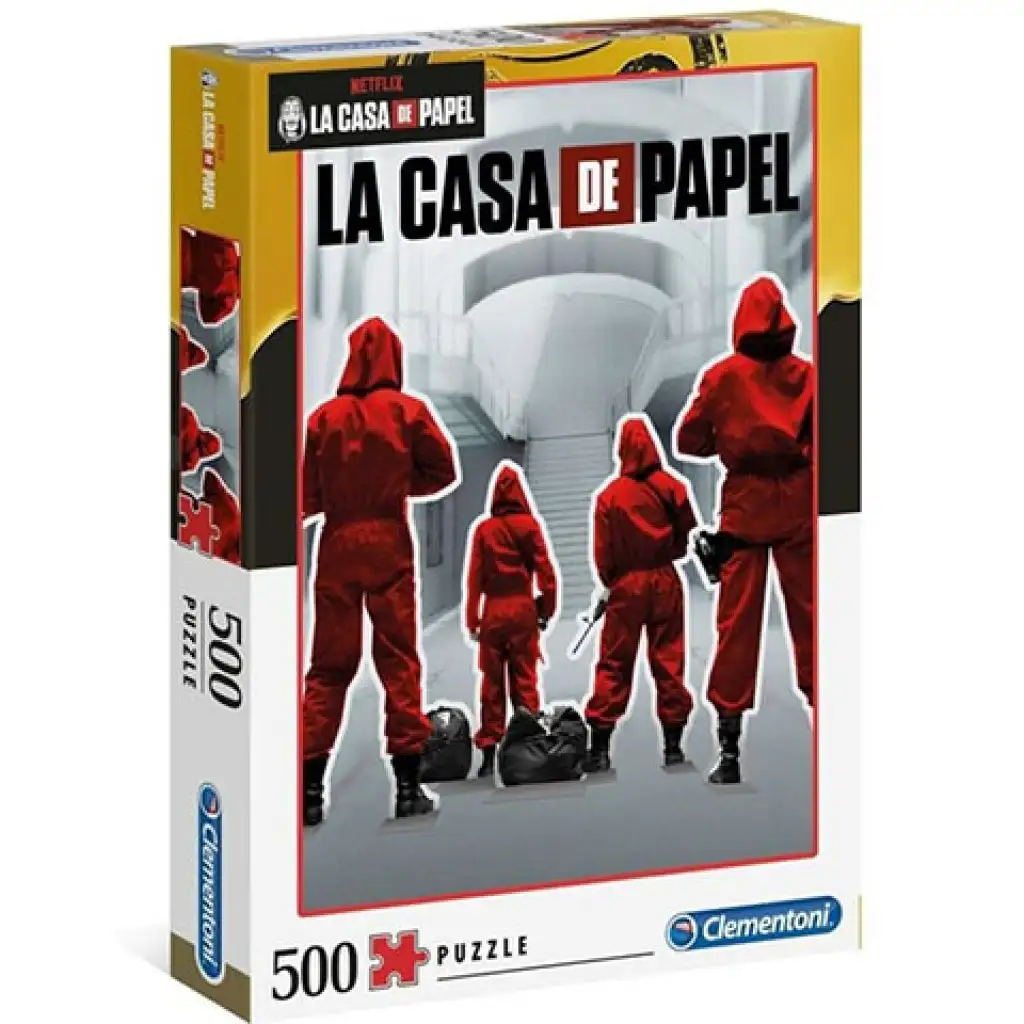 A nagy pénzrablás: Piros overál 500db-os puzzle - Clementoni kép 1