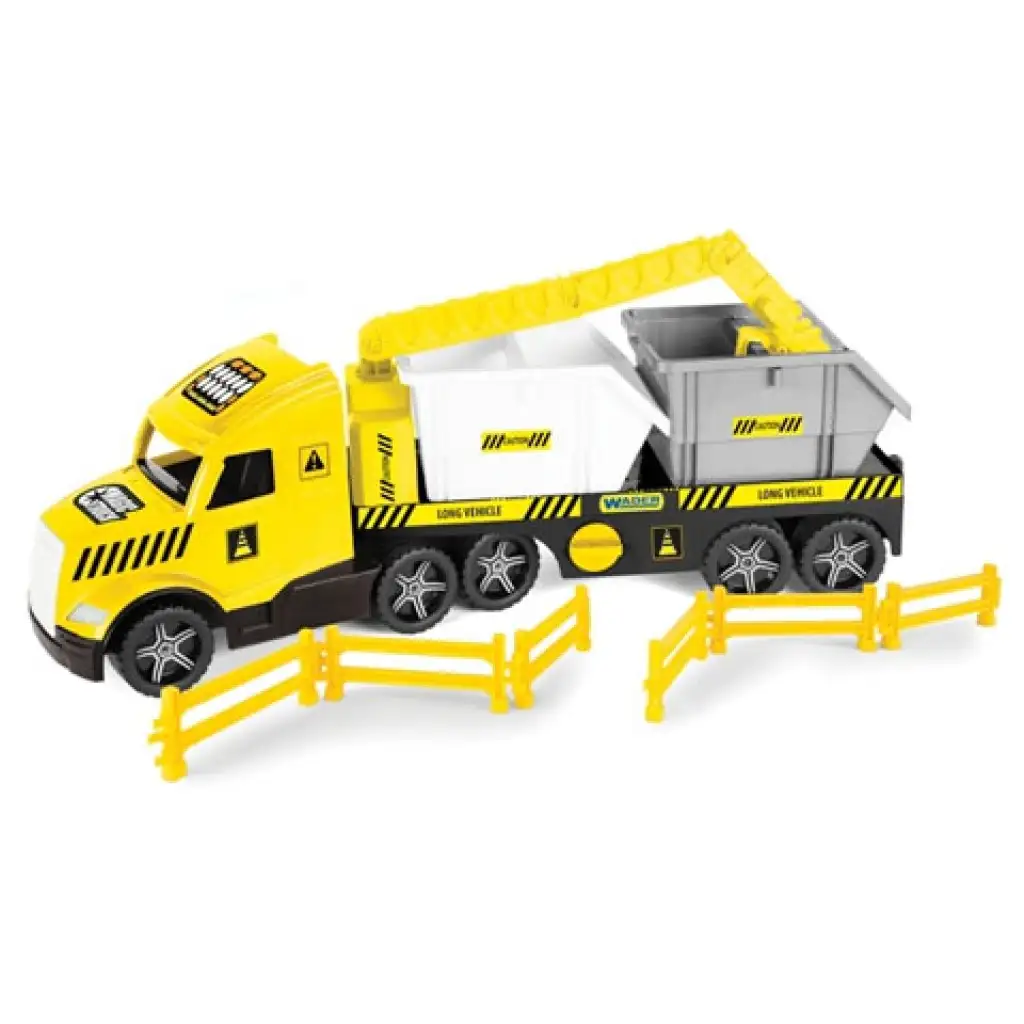 Magic Truck Technic: LKW mit Container und Licht 80cm - Wader kép 2