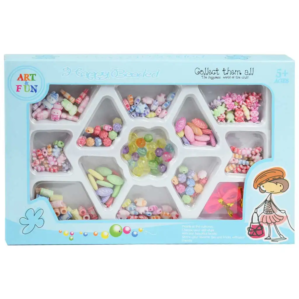 Art&Fun: Schmuckset mit über 100 bunten Perlen