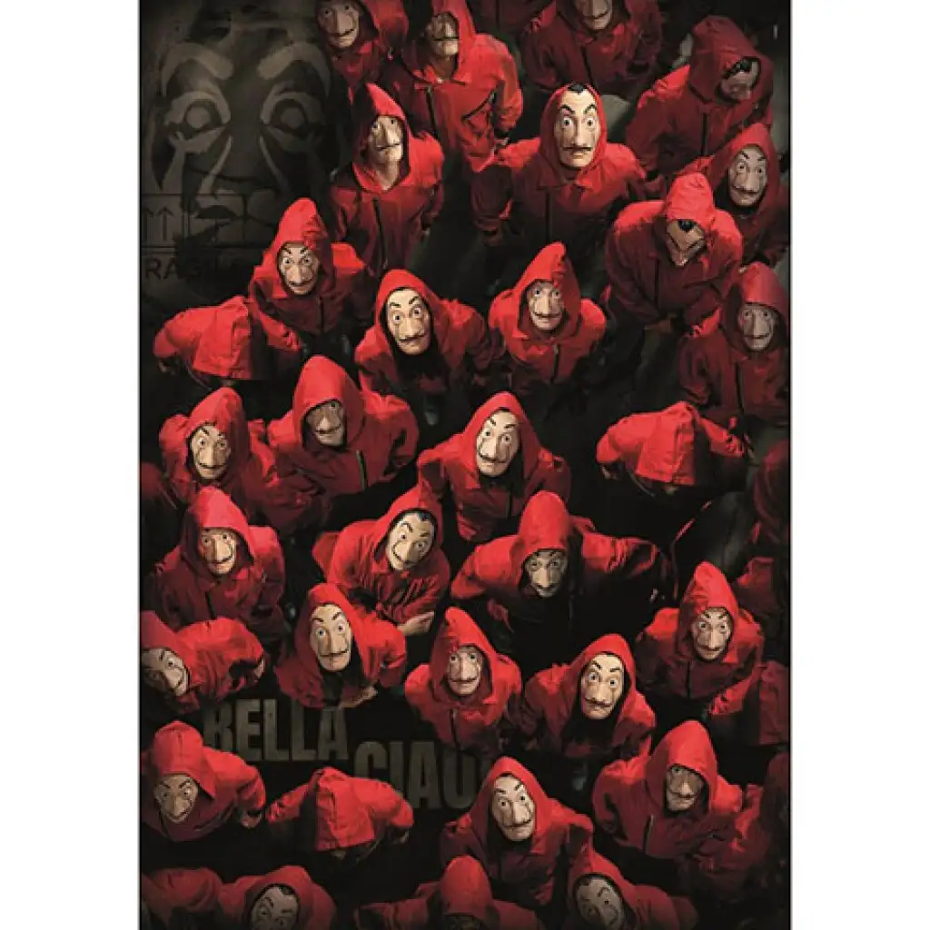 Haus des Geldes: Diebe oder Geiseln? Puzzle 1000 Teile - Clementoni kép 2