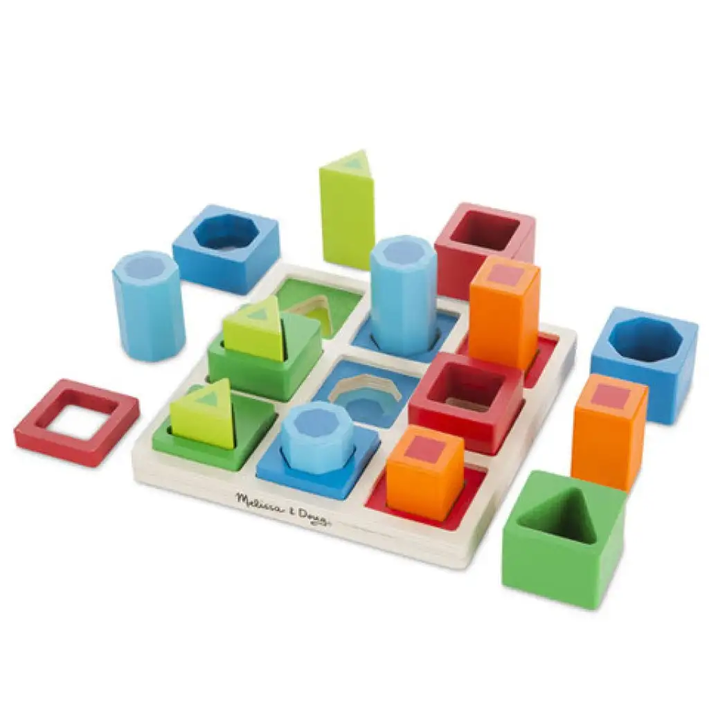 3D-Formen-Sortierspiel aus Holz - Melissa & Doug