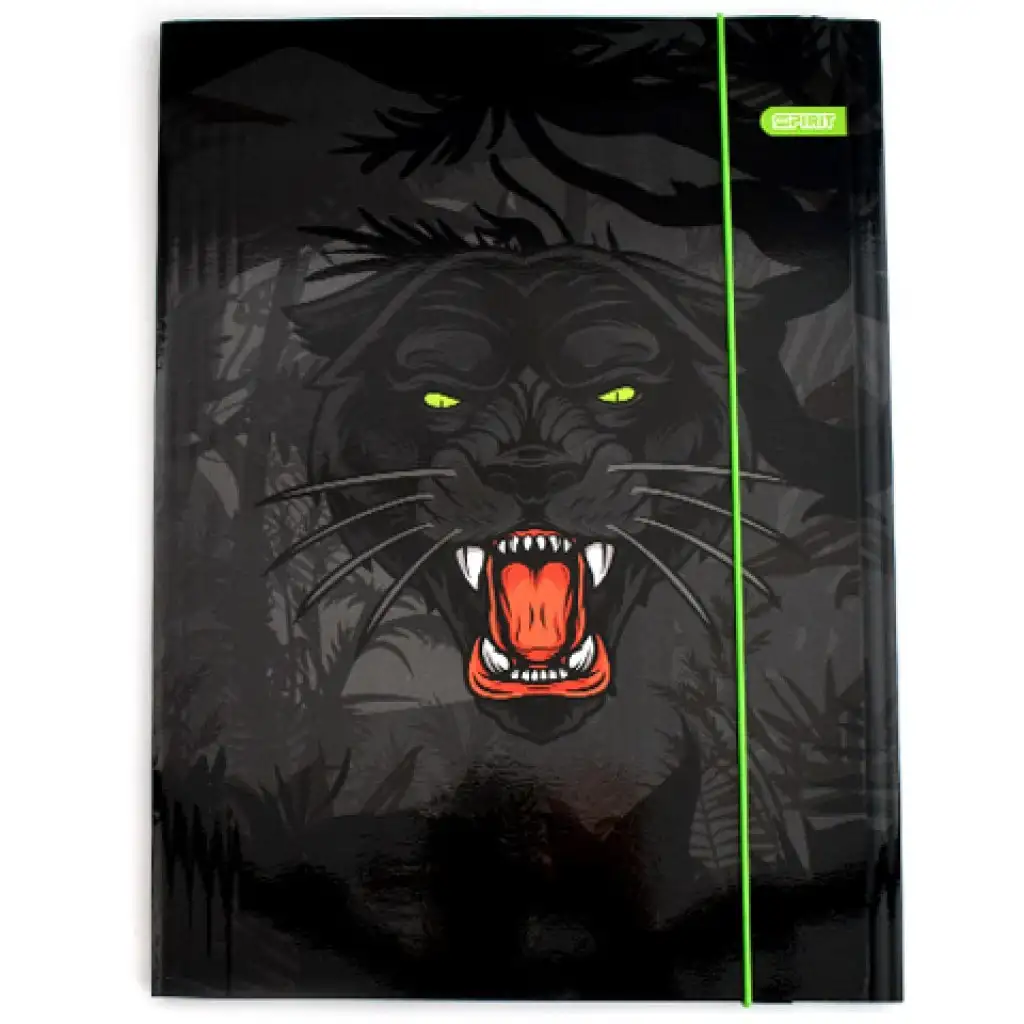 Spirit: Panther fekete párduc mintás gumis mappa A/4-es méretben kép 1
