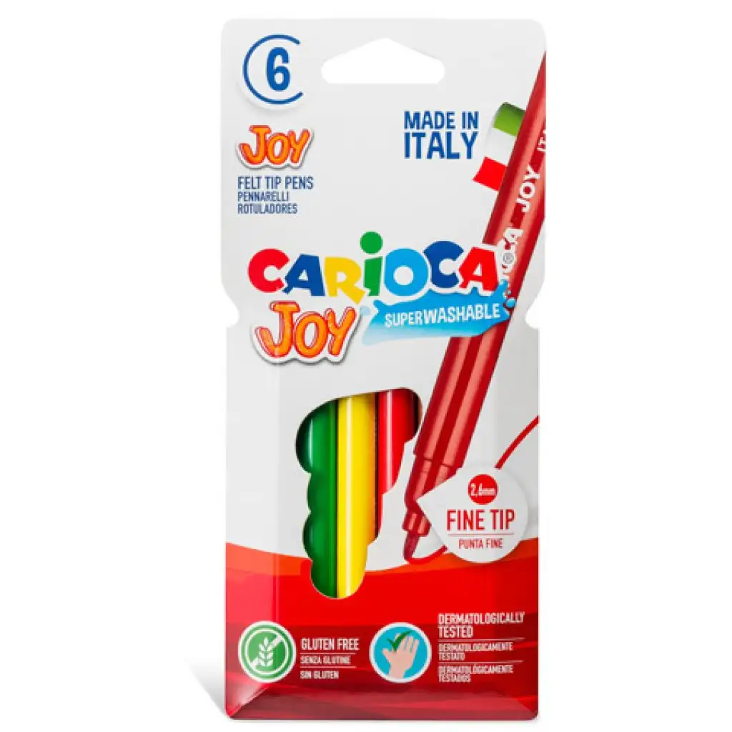 Vékony filctollszett 6db - Carioca kép 1