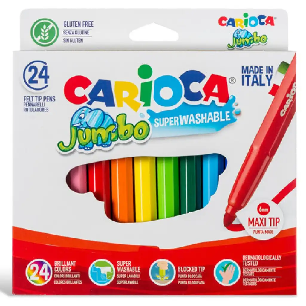 Jumbo Filzstift-Set 24 Stück - Carioca kép 2