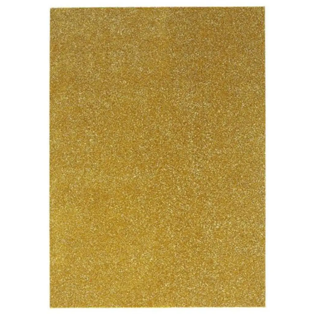 Spirit: Glitzernde Dekorationsschaumstoffplatte in Goldfarbe A/4 1 Stück