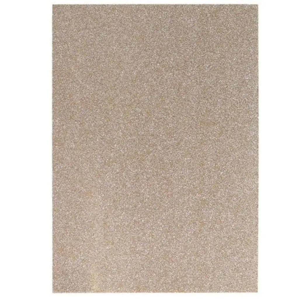 Spirit: Glitzernde Dekorationsschaumstoffplatte in Champagnerfarbe A/4 1 Stück