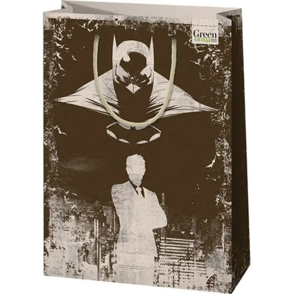 Green Grass Batman közepes méretű prémium ajándéktáska 18x10x23cm kép 1