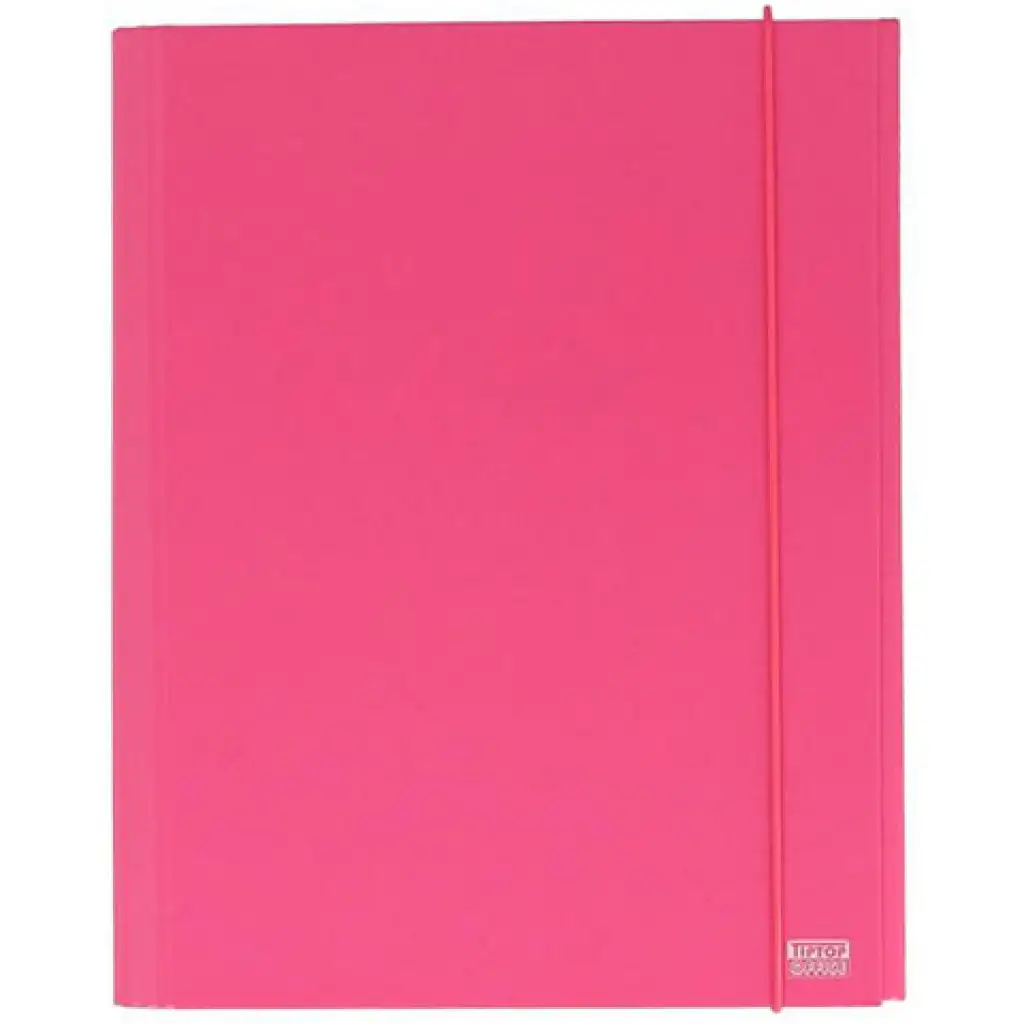 Spirit: Rosa Gummiband-Kartonmappe A4 mit 30mm Dicke