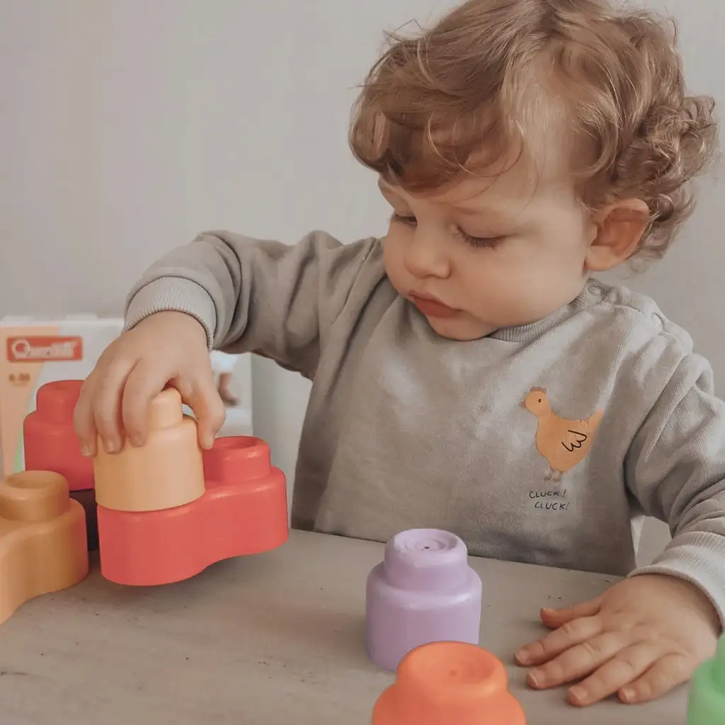 Quercetti: Momy Soft 12-tlg. weiches Baustein-Set kép 3