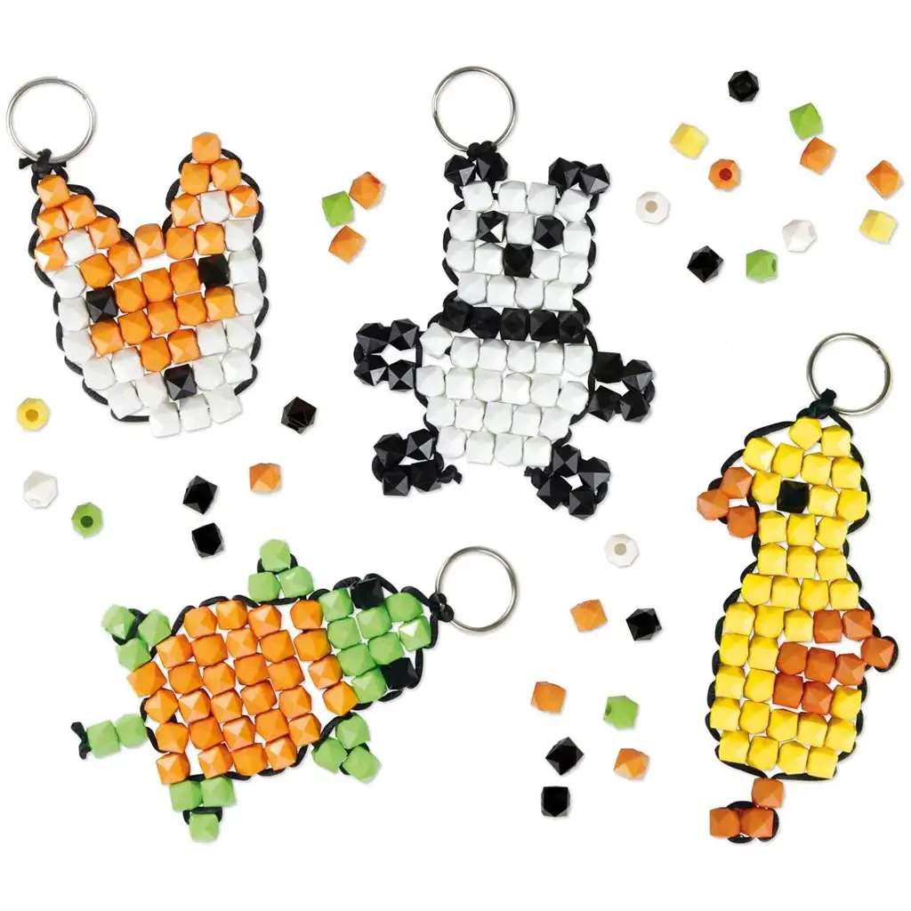 LENA: DIY Schlüsselanhänger-Herstellungsset mit Tierperlen kép 2